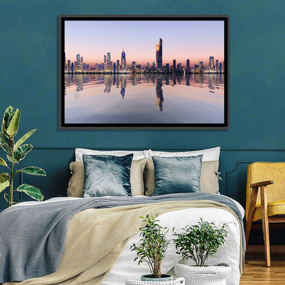 Al Hamra Tower Twilight Skyline Wall Art