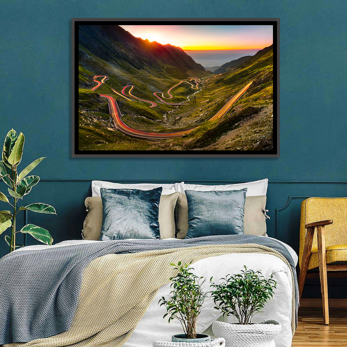 Transfagarasan Pass Wall Art in a room, landscape