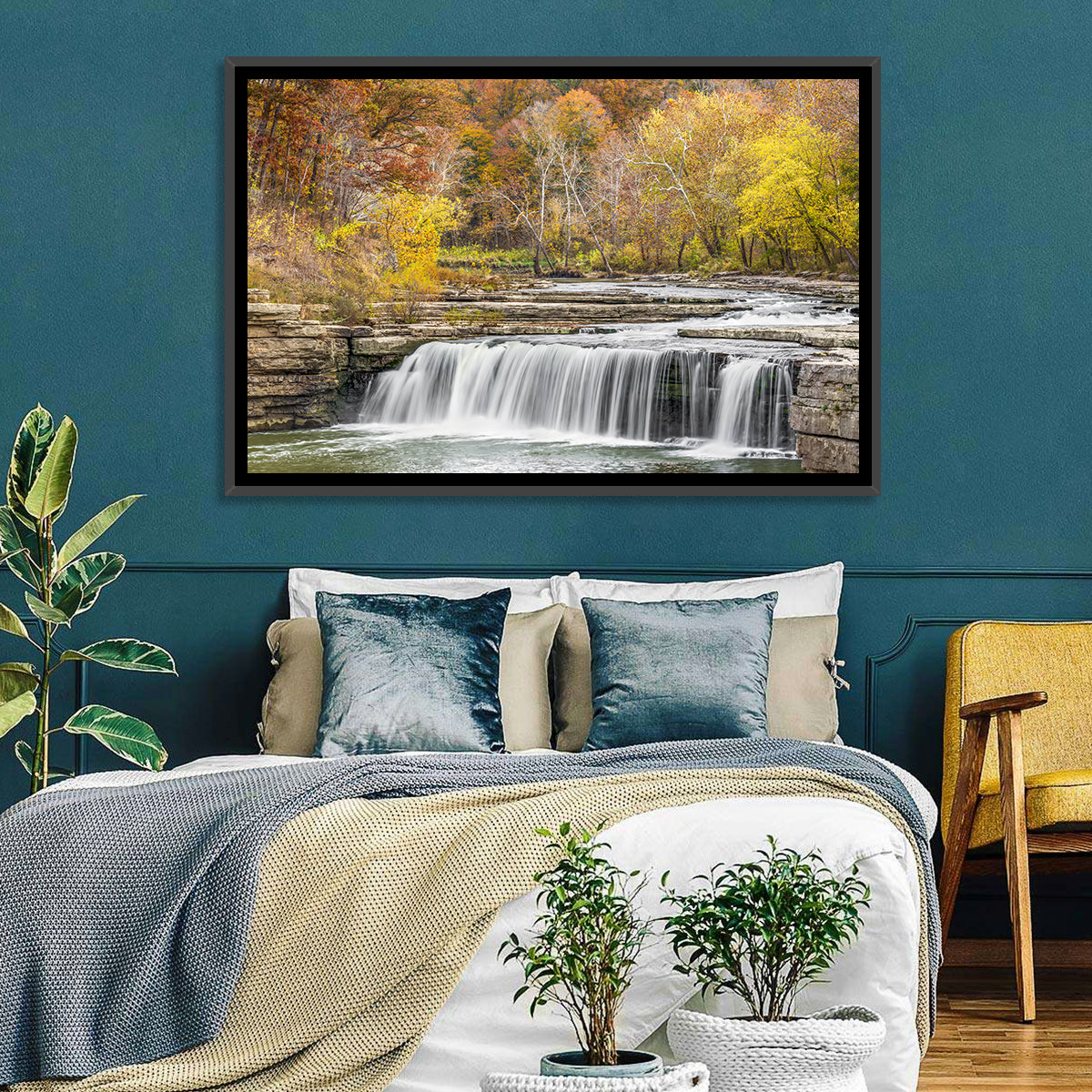 Lower Cataract Waterfall Wall Art in a room, landscape
