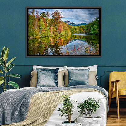 Lake Jocassee Autumn Reflection Wall Art