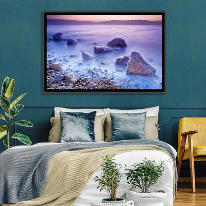 Dead Sea Salt Rocks at Dawn Wall Art