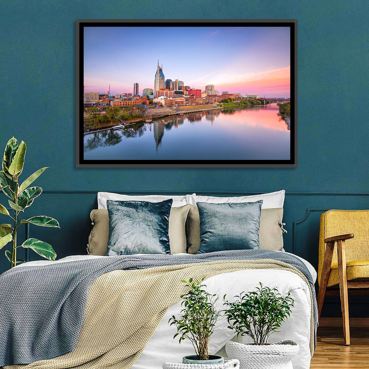 Nashville Skyline at Dusk Wall Art