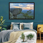 Bald Rock Sunset Over Cheaha State Park Wall Art