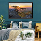 Cheaha State Park Sunset Over Pulpit Rock Wall Art