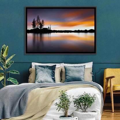 Lake Tahoe Golden Hour Reflection Wall Art
