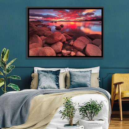 Lake Tahoe Sunset Reflection Wall Art