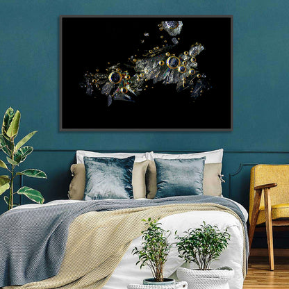 Microscopic Vitamin C Crystals Wall Art