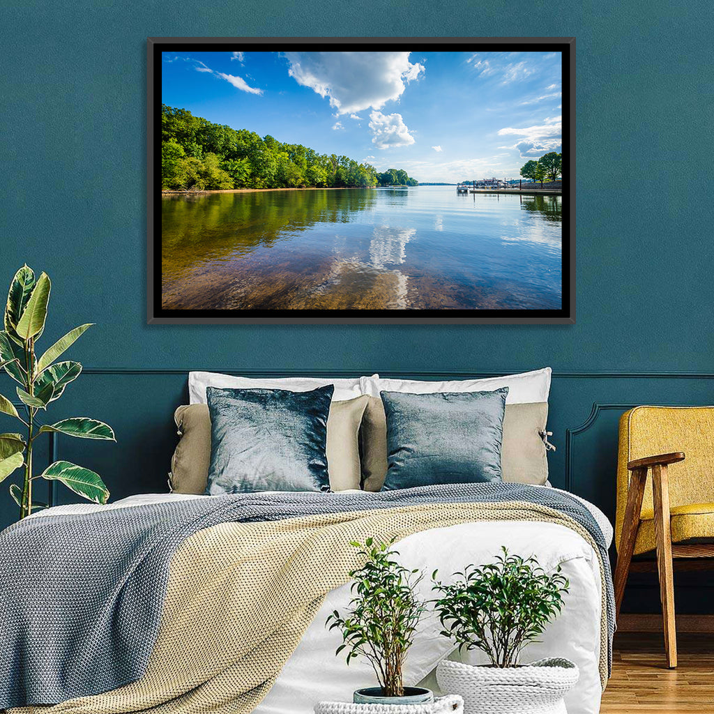 Lake Norman Dockside Reflection Wall Art