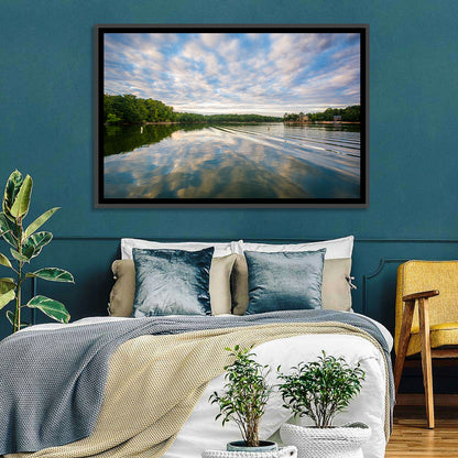Cloudy Lake Norman Landscape Wall Art