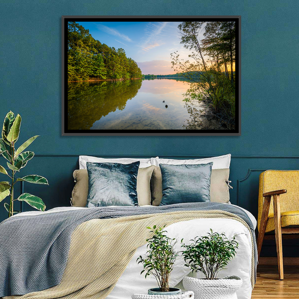 Lake Norman Golden Reflections Wall Art