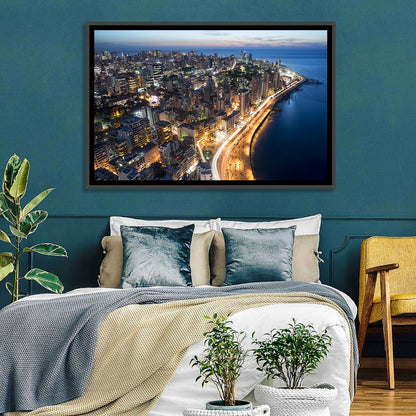 Beirut Corniche at Dusk Wall Art
