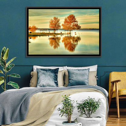 Lake Waco Autumn Reflection Wall Art