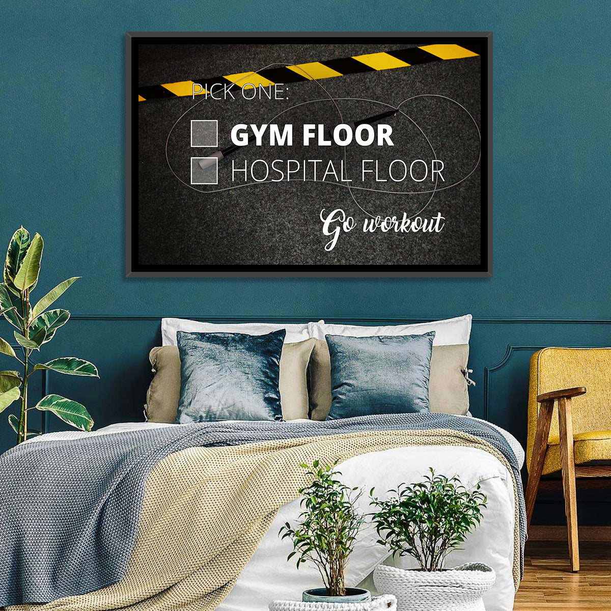 Gym Floor or Hospital Floor Quote Wall Art