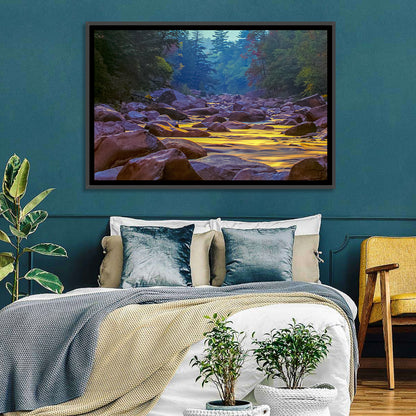 Swift River at Golden Hour, New Hampshire Wall Art