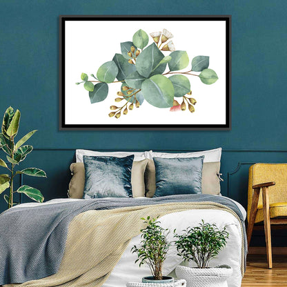 Green Eucalyptus Leaves Wall Art