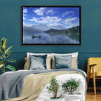 Sun Moon Lake Morning Mist Wall Art