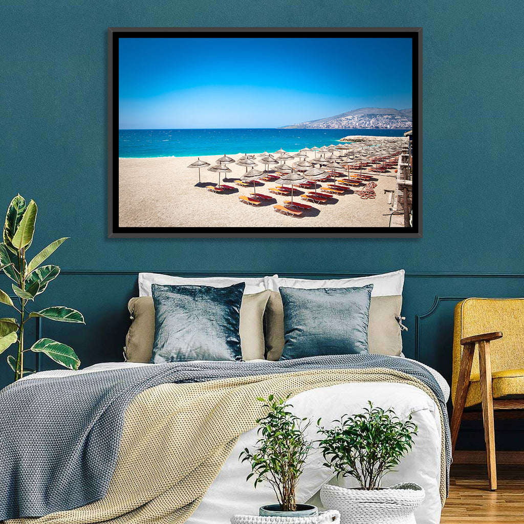 Mango Beach Umbrellas Wall Art