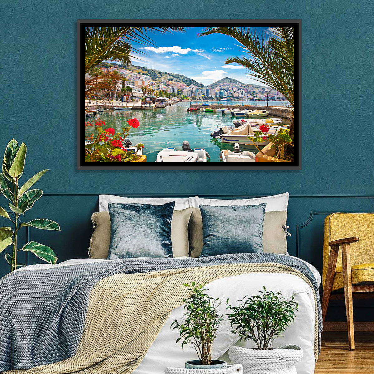 Saranda Harbor View Wall Art