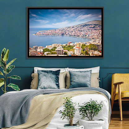Saranda Bay Cityscape Wall Art