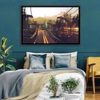 Futuristic Highway at Dusk Wall Art