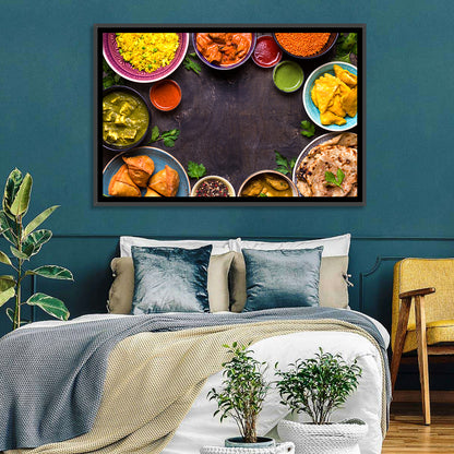 Indian Feast Flat-lay Wall Art