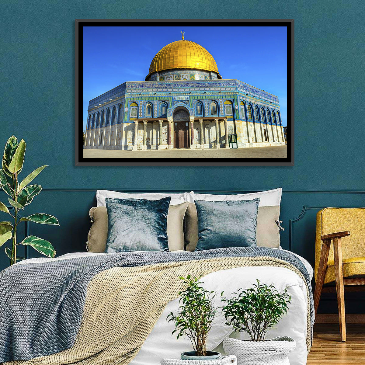 Dome of the Rock, Jerusalem Wall Art in a room, landscape
