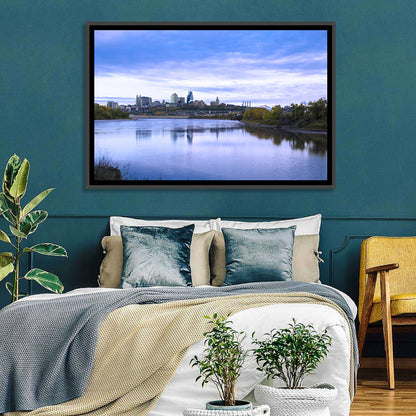 Kansas City Skyline at Dusk Wall Art