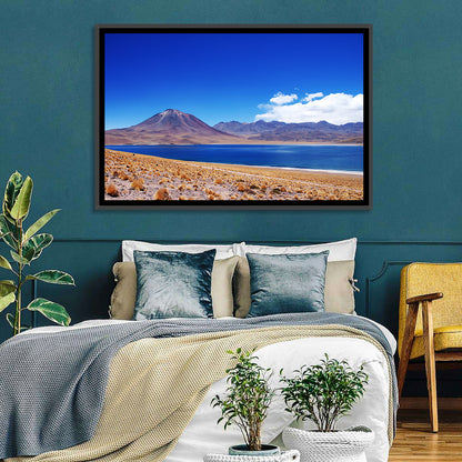Miscanti Lagoon and Miñiques Volcano Wall Art
