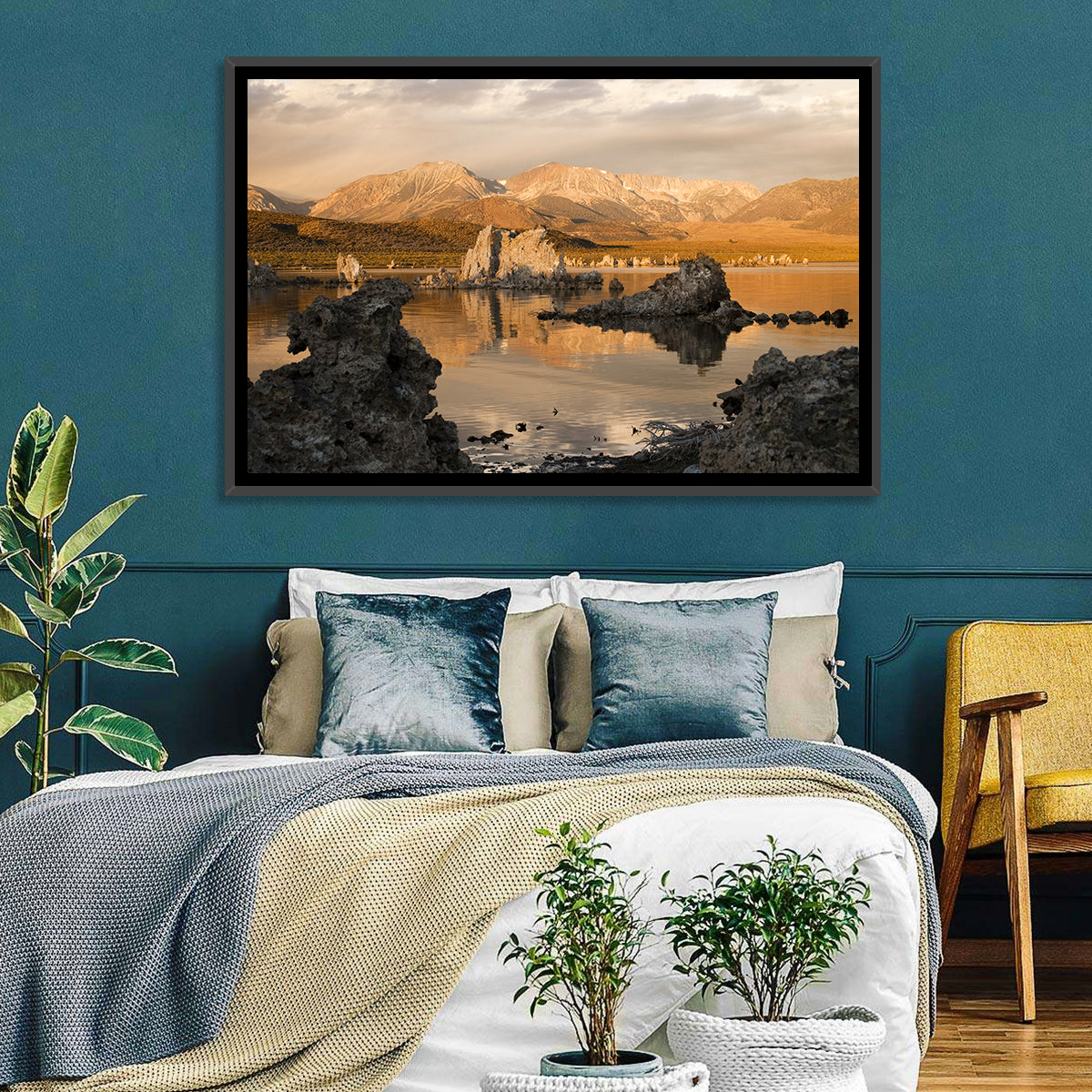 Mono Lake Tufa at Golden Hour Wall Art