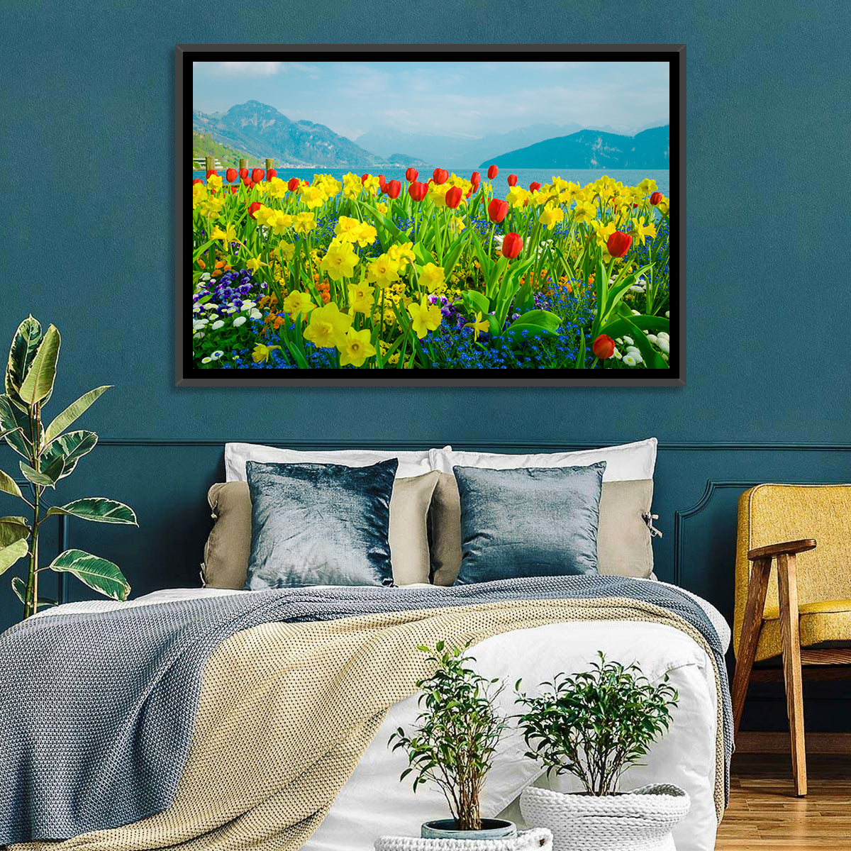 Lake Lucerne Daffodils Wall Art