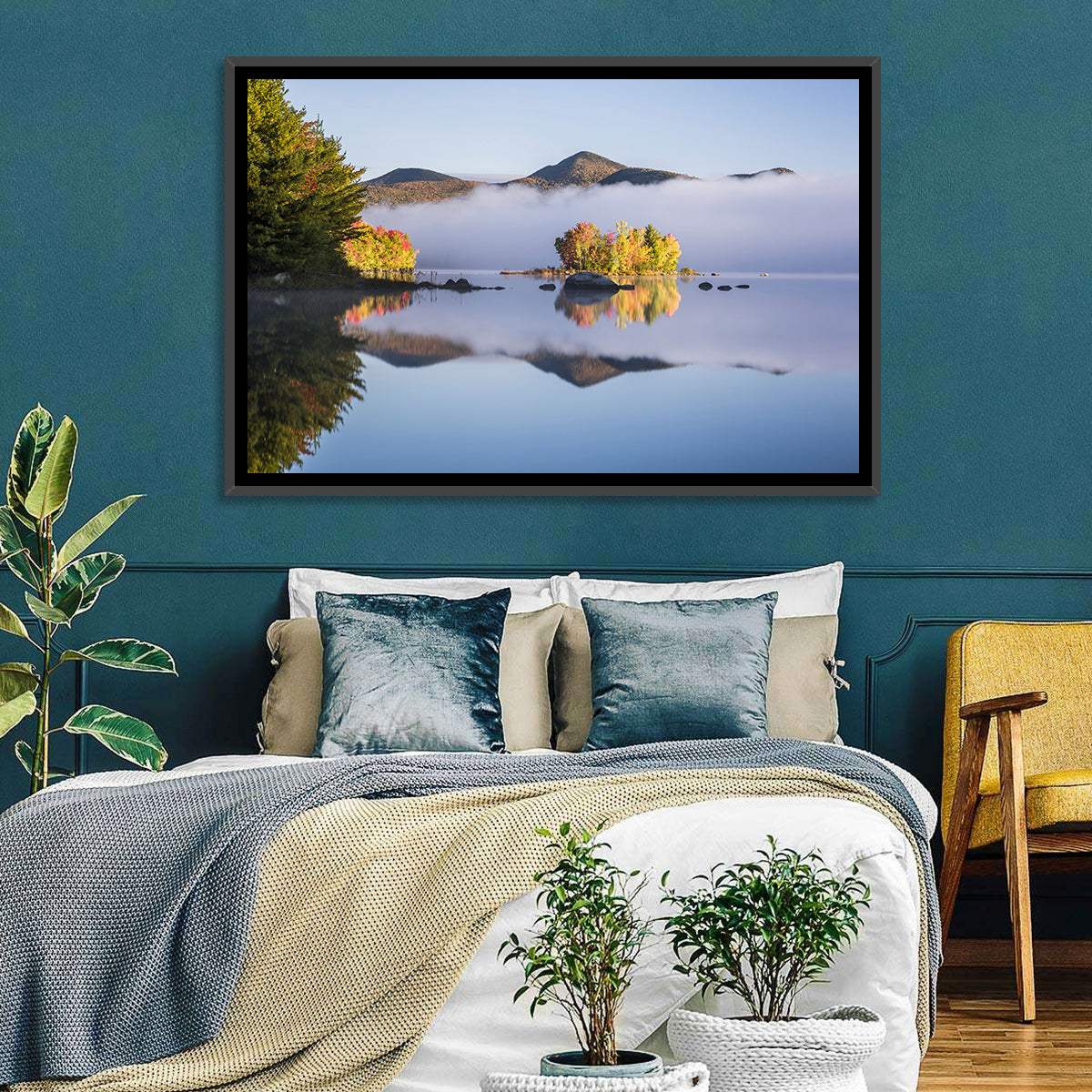 Autumn Morning at Chittenden Lake, Vermont Wall Art