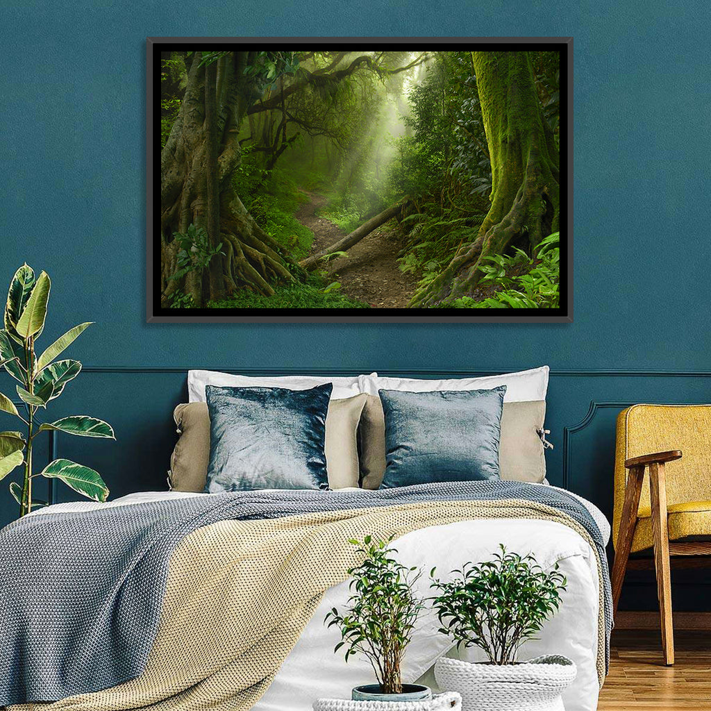 Moss-covered Rainforest Path Wall Art