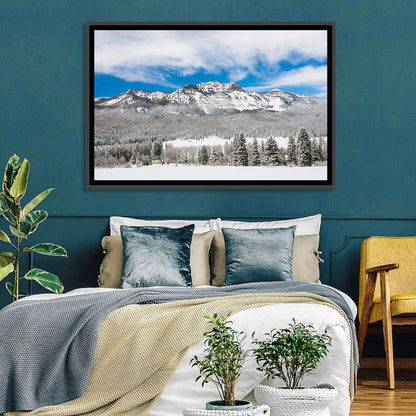 Colorado Snowy Mountain Cabin Wall Art