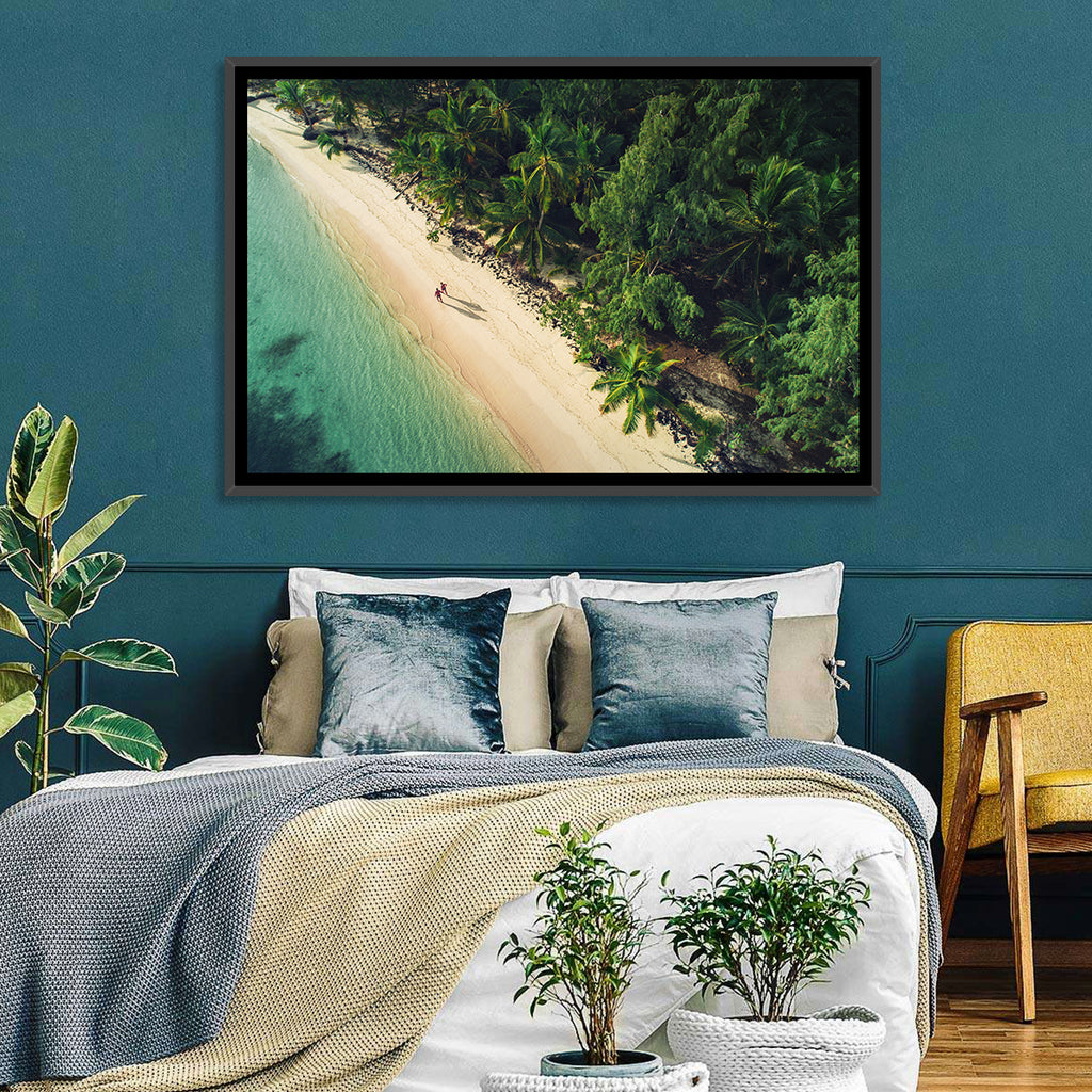 Dominica Beach Aerial, Late Afternoon Wall Art