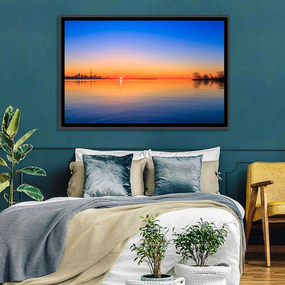 Toronto Sunset Over Lake Ontario Wall Art