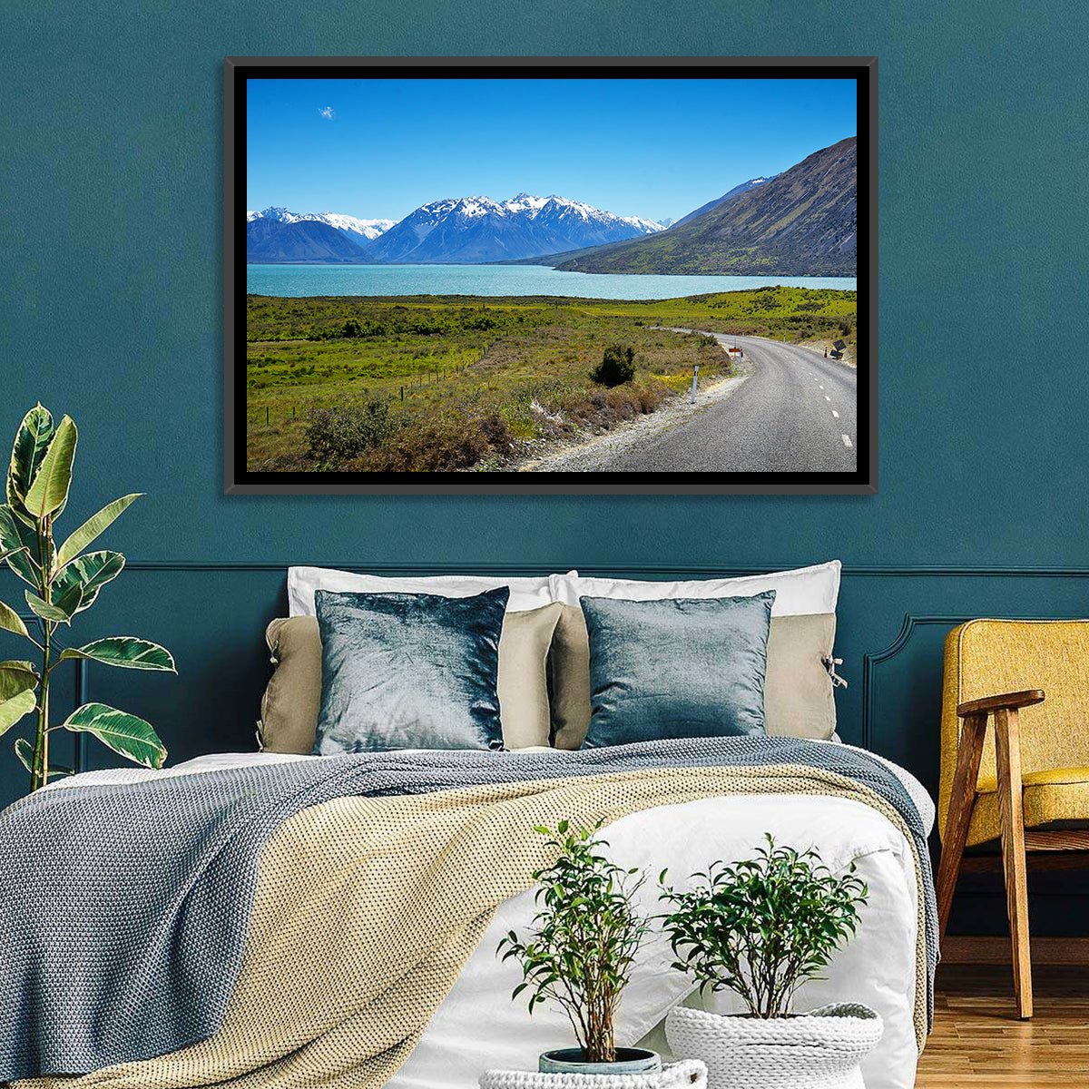 Winding Road at Lake Ohau Wall Art