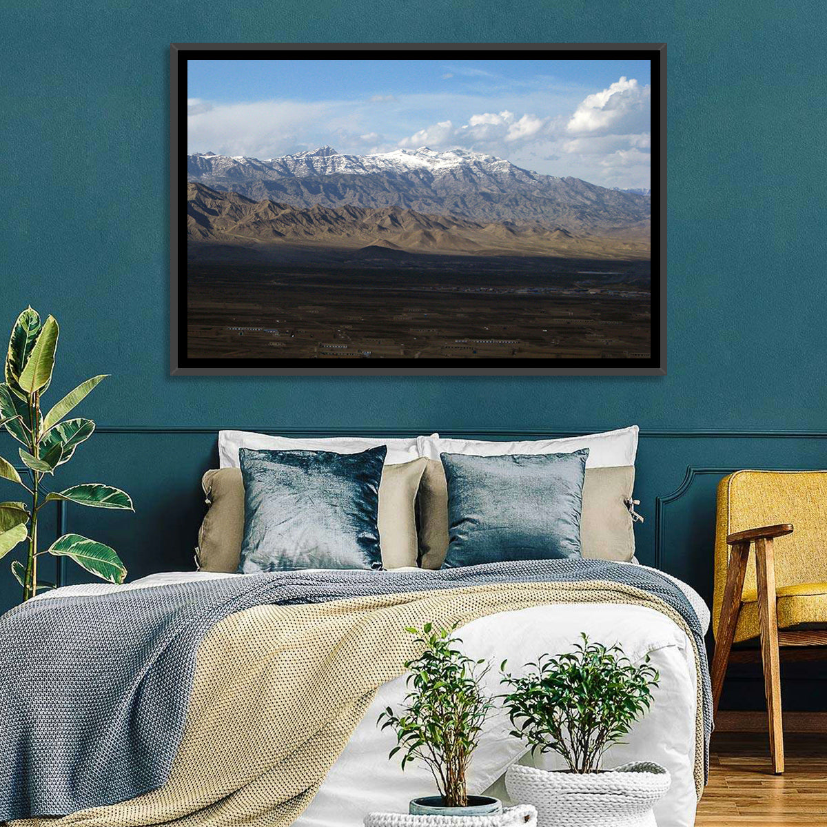 Snow Covered Afghan Mountains Wall Art