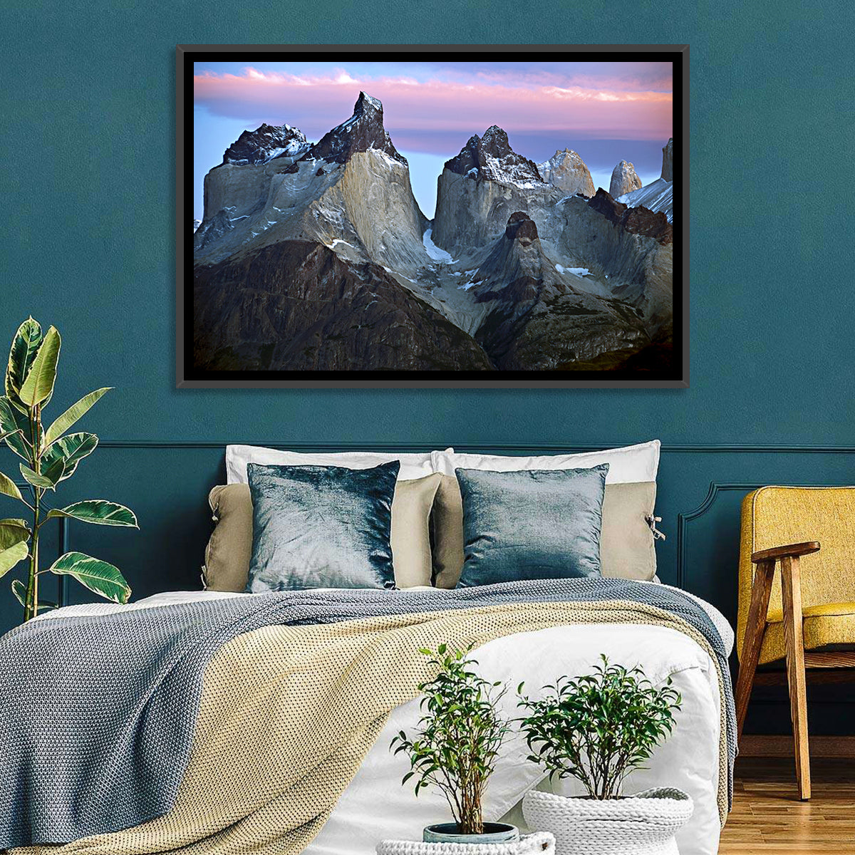 Los Cuernos Peak Valley, Torres Del Paine Wall Art