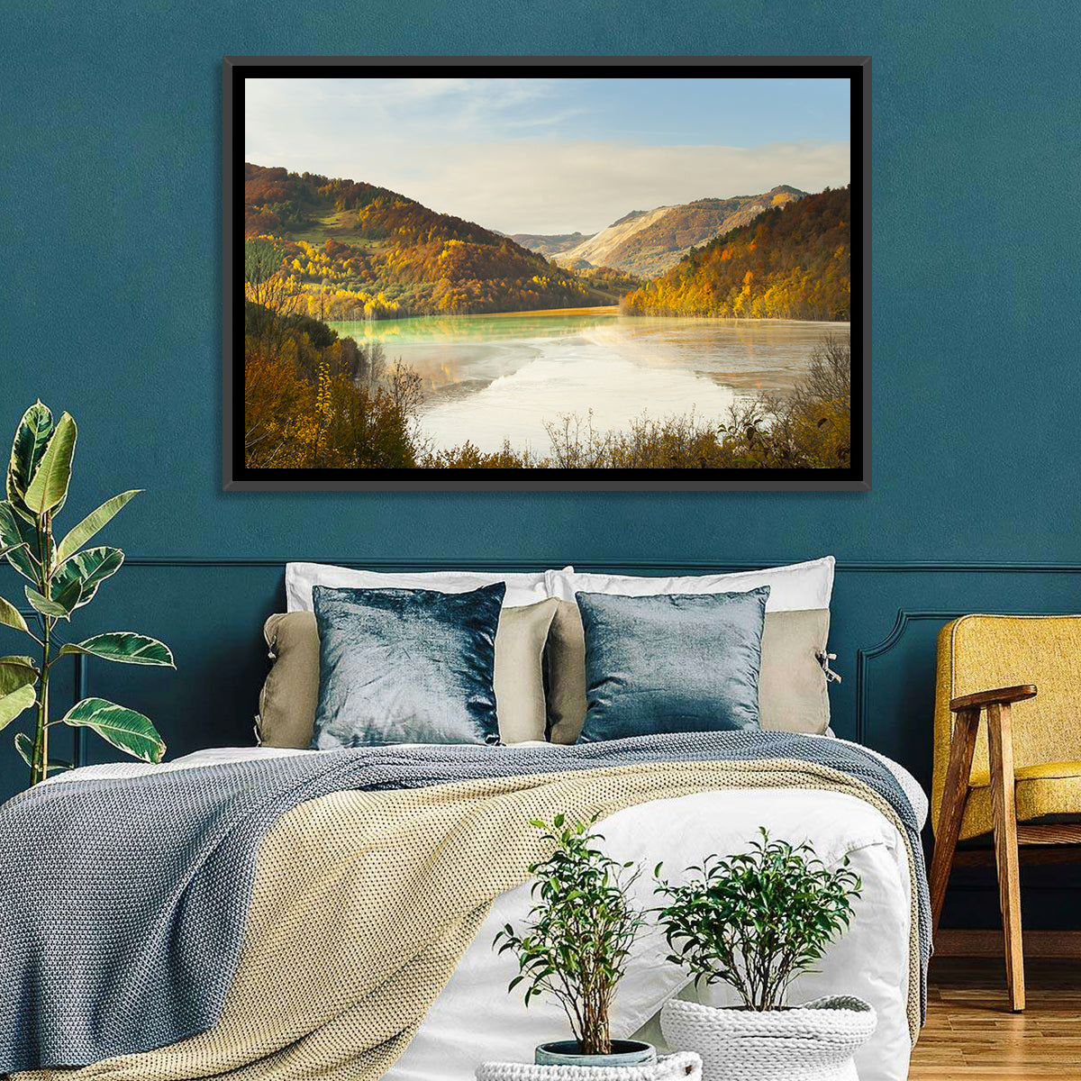 Bright Green Tailings Lake Wall Art