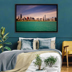 Chicago Skyline Above Lake Michigan Wall Art