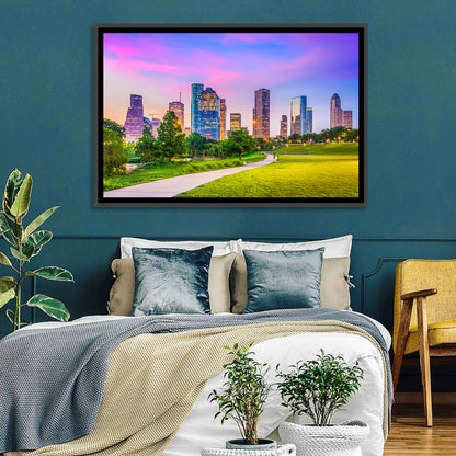 Houston Skyline at Dusk Wall Art