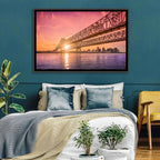 Crescent City Connection at Sunset Wall Art