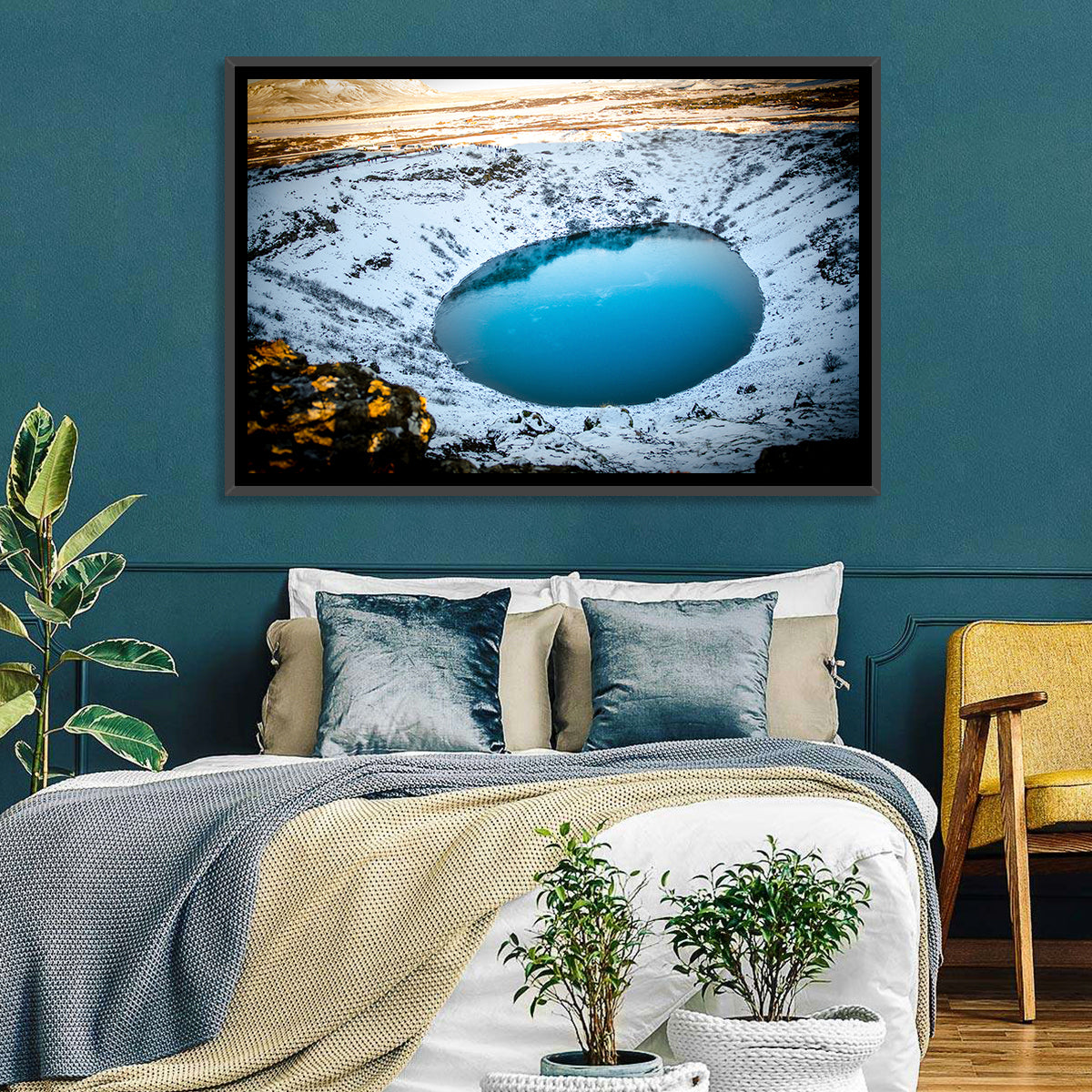 Kerid Crater Lake Wall Art