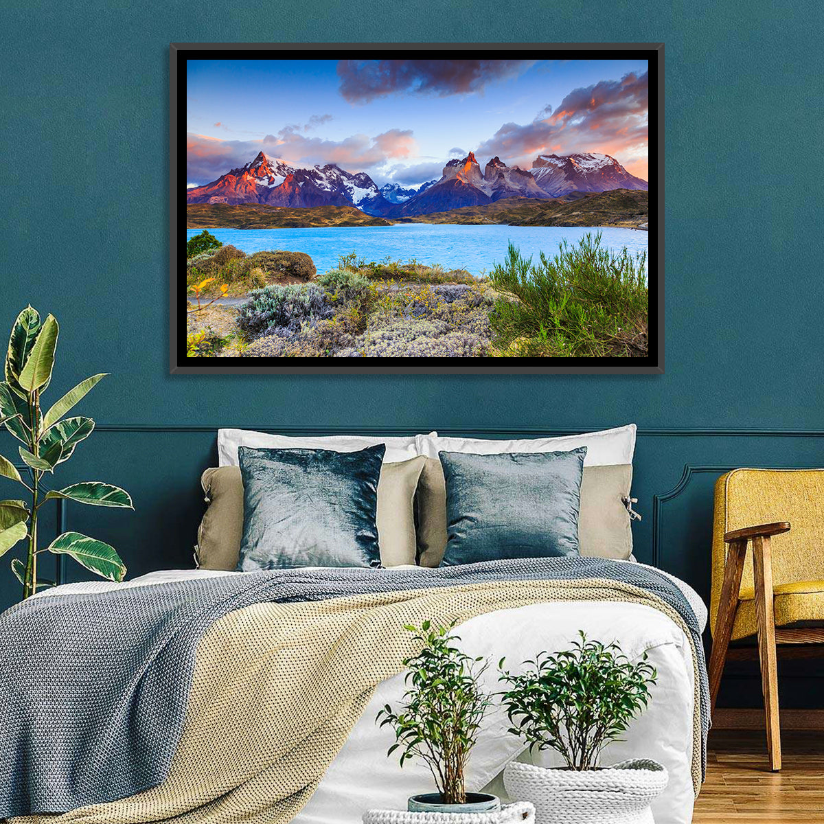Lake Pehoe at Dawn Wall Art