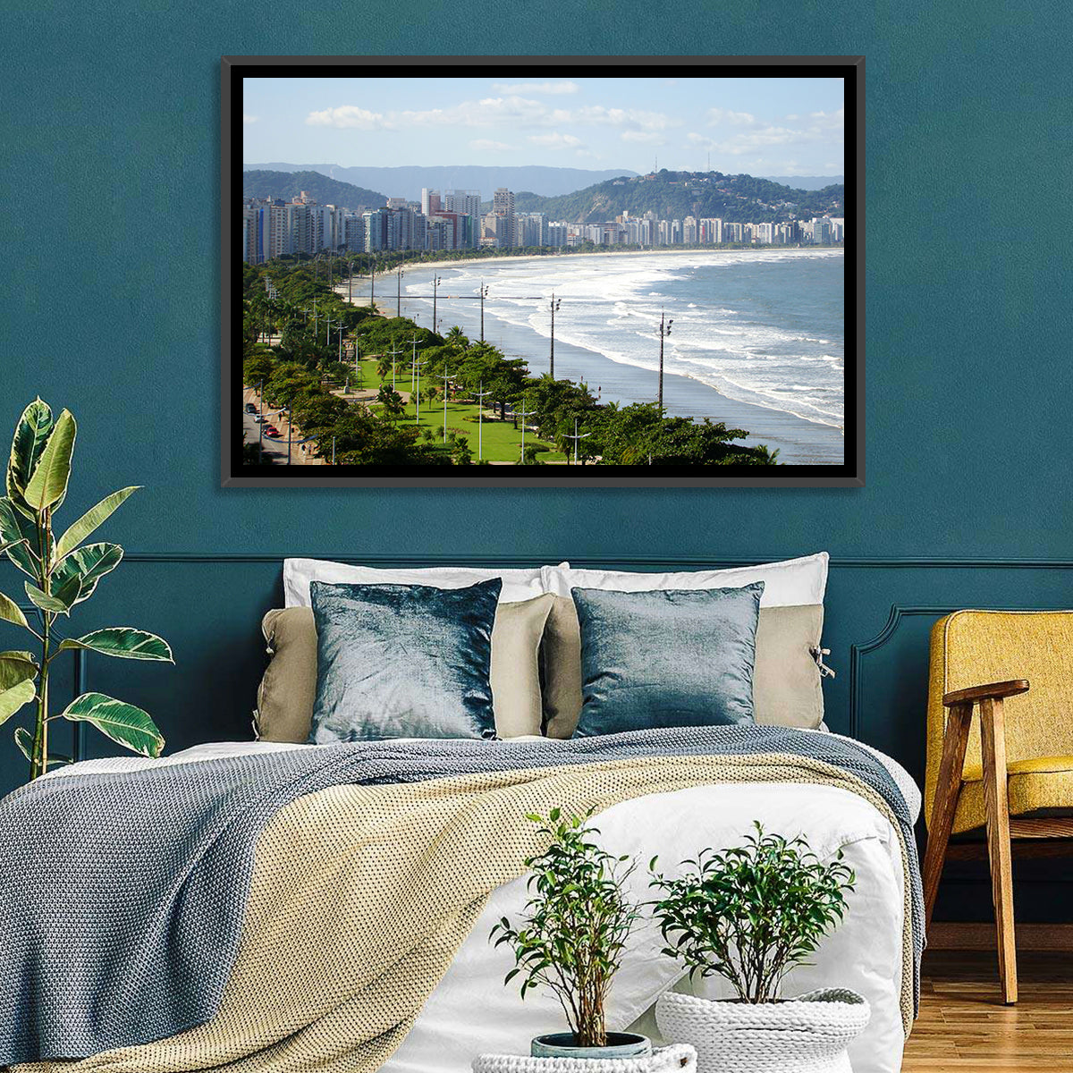 Santos Beach Promenade Wall Art