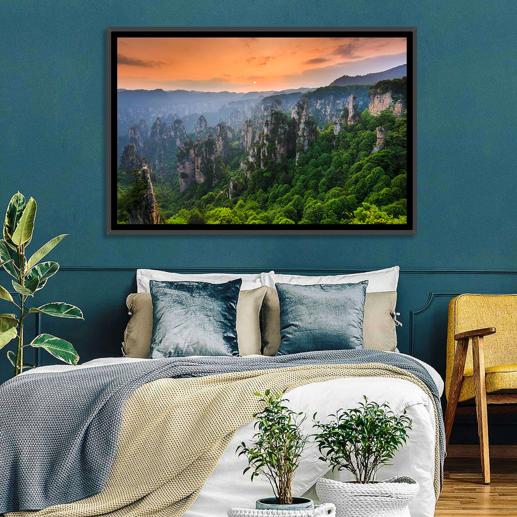 Zhangjiajie Forest at Sunset Wall Art