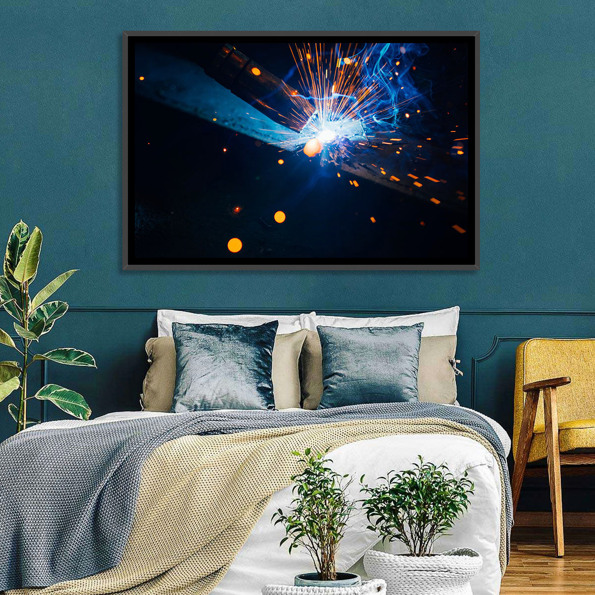 Molten Metal Sparks Wall Art