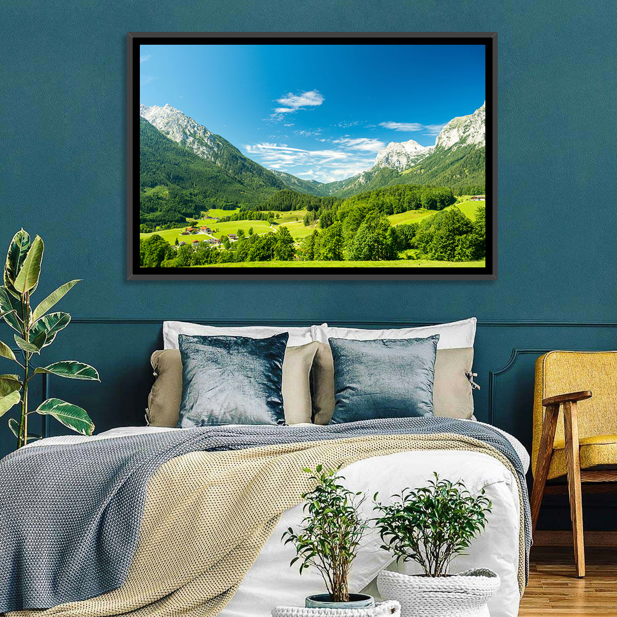 Bavarian Alpine Valley Wall Art
