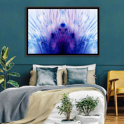 Mirrored Ink Splotch Abstract Wall Art