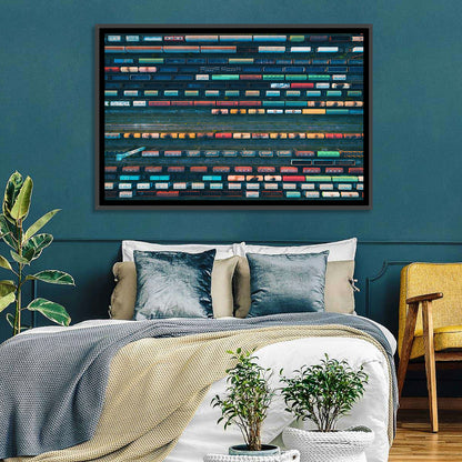 Trains Line Pattern Wall Art